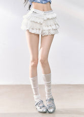 Half length A-line Slimming  short Skirt